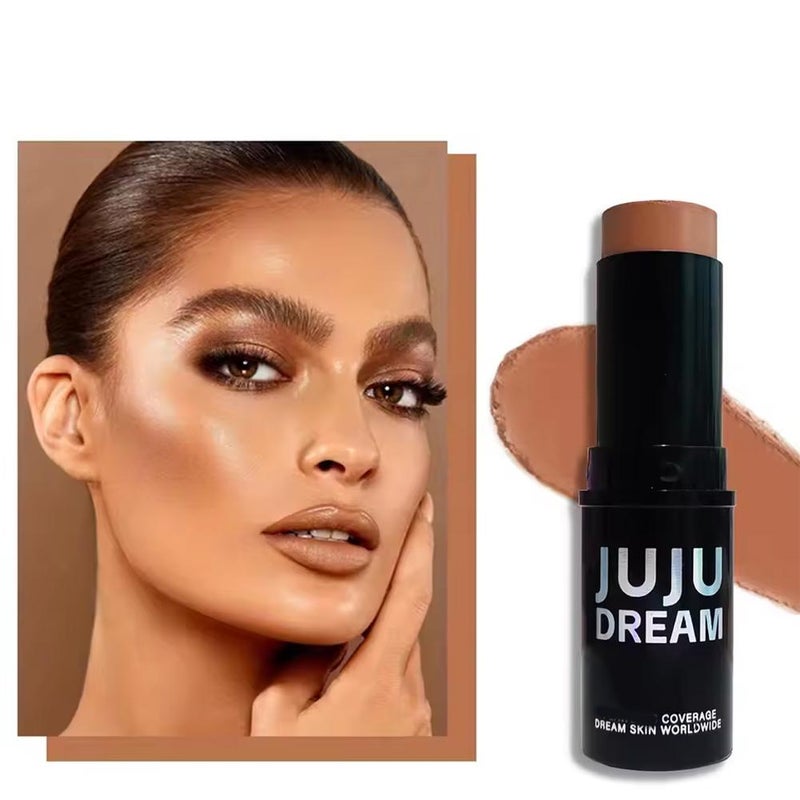 Dual-color contour stick, brightening, concealing, waterproof, long-lasting face makeup.